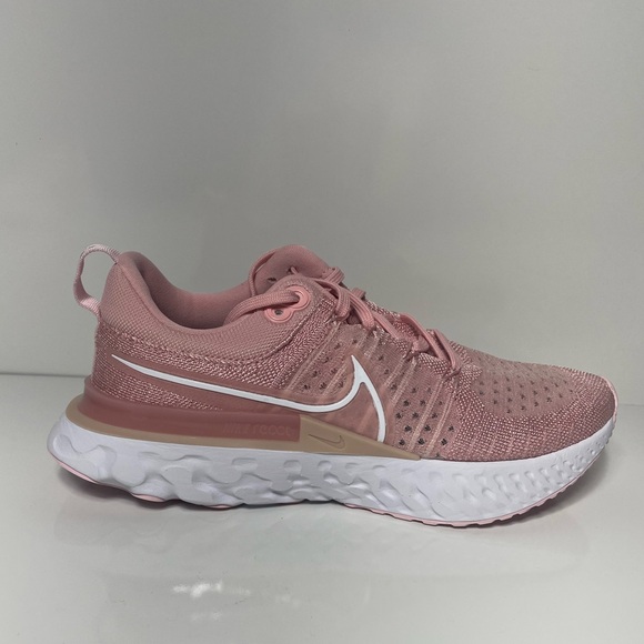 Nike React Infinity Run Flyknit 2 Womens Size 8 Running Shoe Pink CT2423-600 - Picture 6 of 9